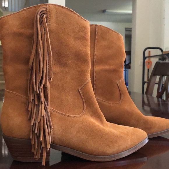 Nanette Lepore Suede Tassel DetailBoots - Monica - Picture 1 of 5
